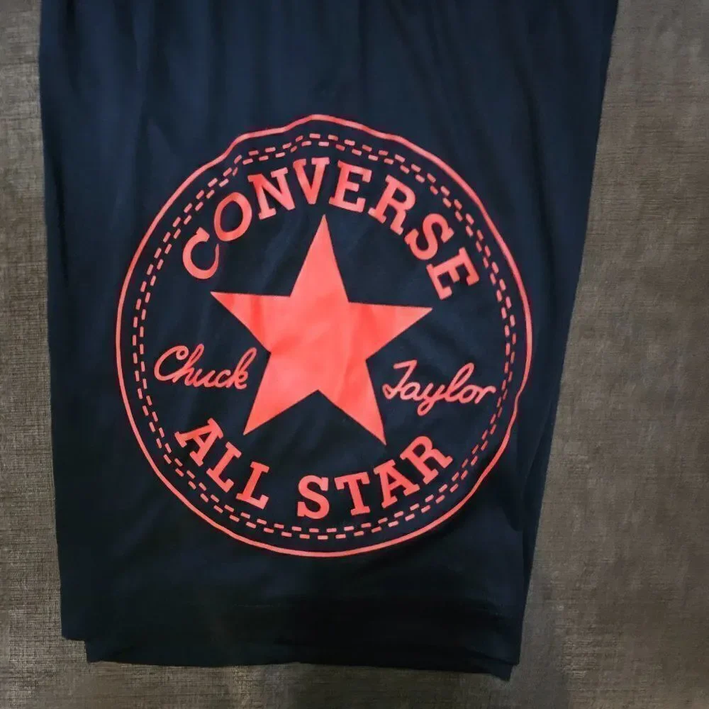 Converse Boy's Dark Blue Convertible Chuck Patch Mesh Graphic Shorts Size Large